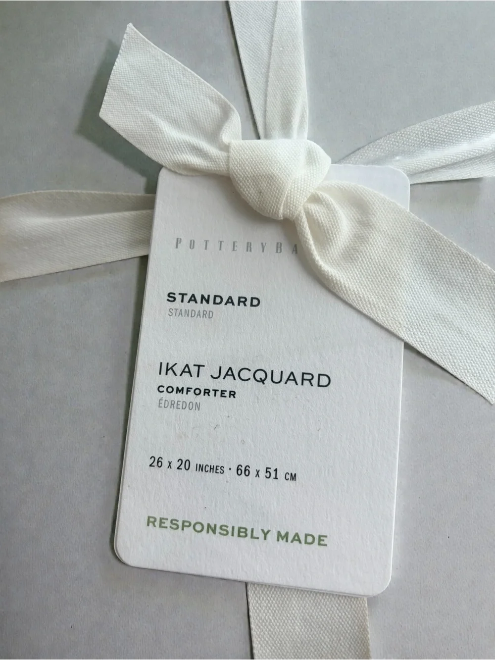 Pottery Barn Ikat Jacquard standard sham 26
